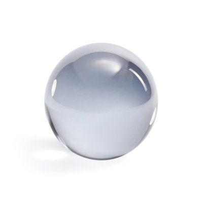 Decorative Crystal Glass Ball, 4.5- Inch Diameter