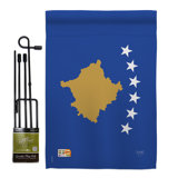 Double Sided 18.5'' H x 13'' W Polyester Flag Set