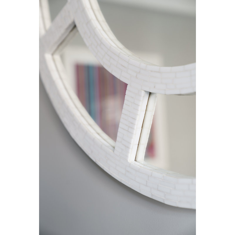 Flat Wall Mirror, 60cm H, Copper Leaf Gilded