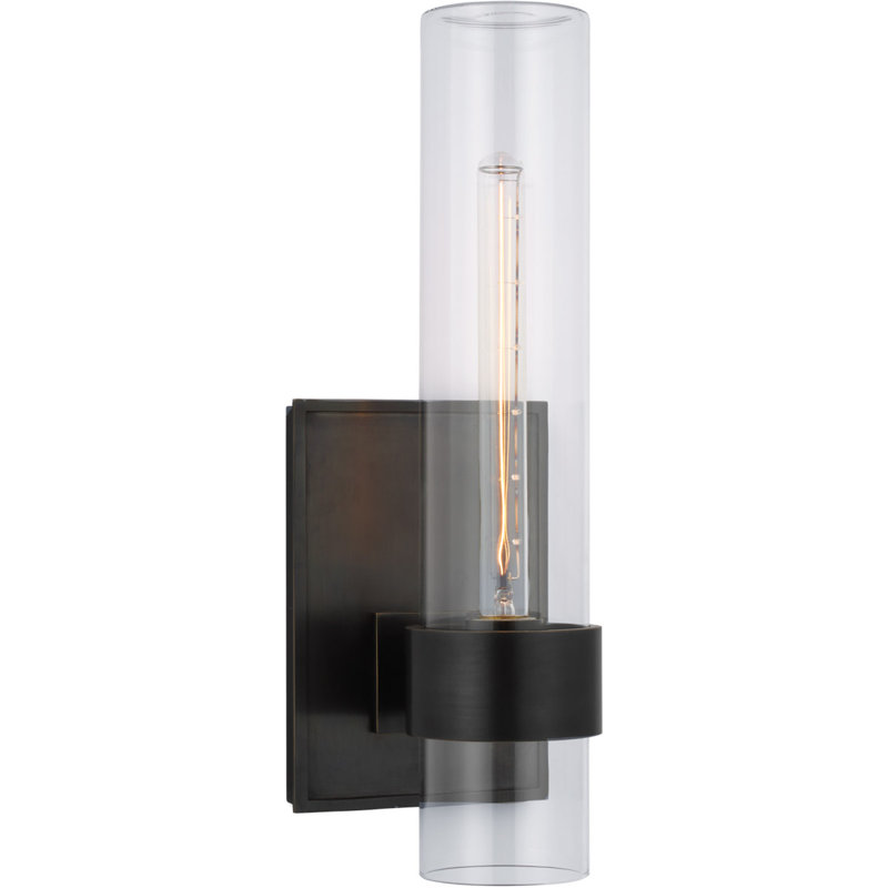 Ian K. Fowler Presidio Outdoor Sconce, 18" H x 6.25" W x 6.25" D, Polished Nickel