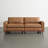 Laima 2-Piece 83"W Faux Leather Modular Sofa With Solid Wood Legs