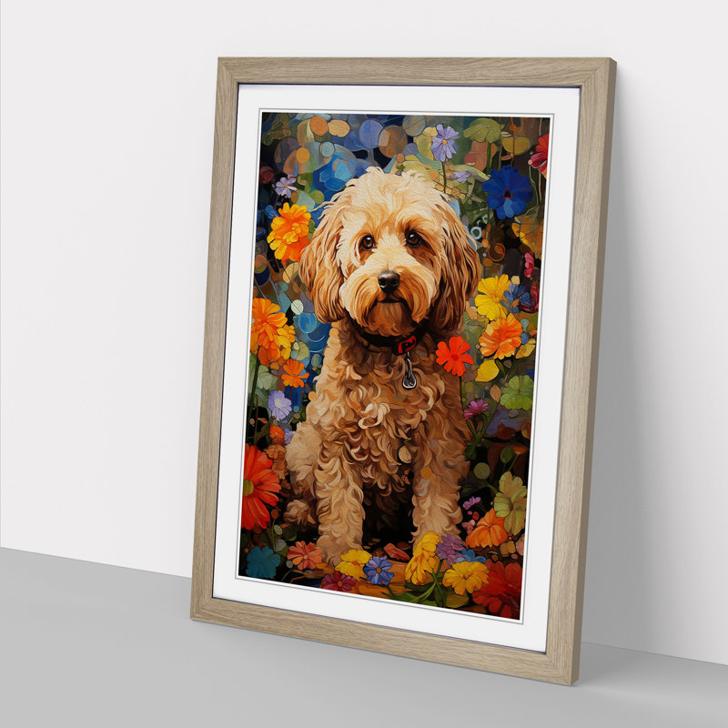 Single Picture Frame Print on Wood, Oak Framed, 64cm H x 46cm W