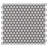 Bliss 11.49'' W x 12.32'' L Ceramic Penny Round Mosaic Floor and Wall Tile-36948989