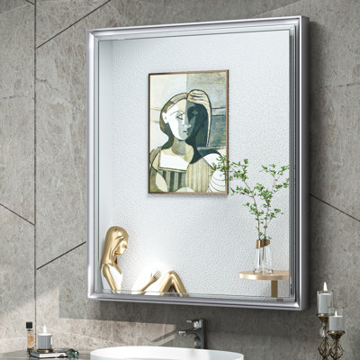 Armoire à pharmacie avec miroir et 3 tablettes Cyrille