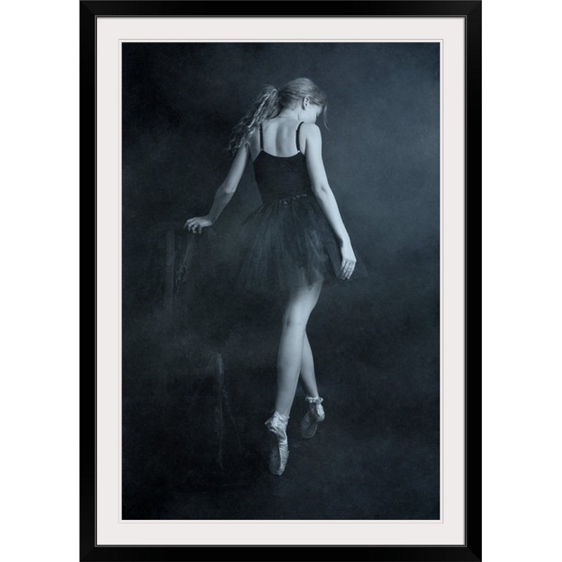 Straub On Tip Toes - reproduction de photo, Cadre noir, H 26 po x l 20 po x P 1 po