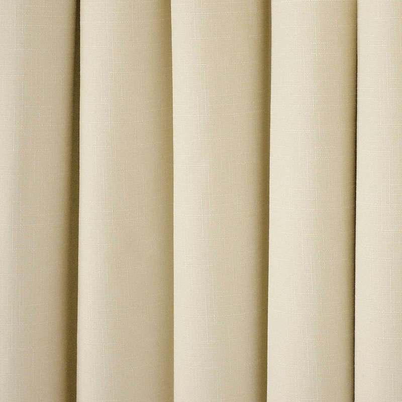 Kendall Blackout Curtain Single Panel, Ivory, 42" W x 63" L
