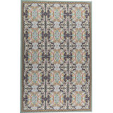 Hand-Knotted High-Quality Green and Green Area Rug
