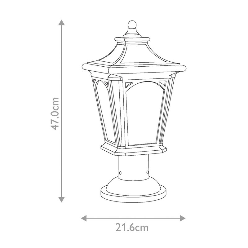Wardingham Transparent Pier Mount Light