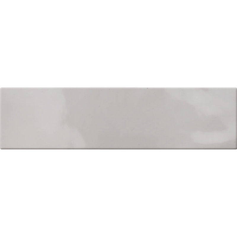 Carrelage mural plat en céramique 3 "x 12", Argent
