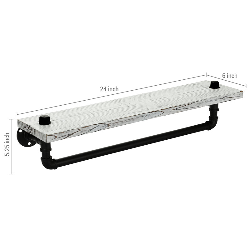 Wood 1 Wall Towel Rack