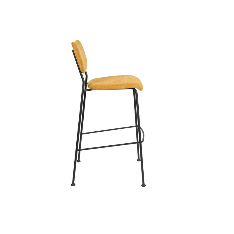 Benson Bar Stool, Yellow, Counter Stool (25” Seat Height)
