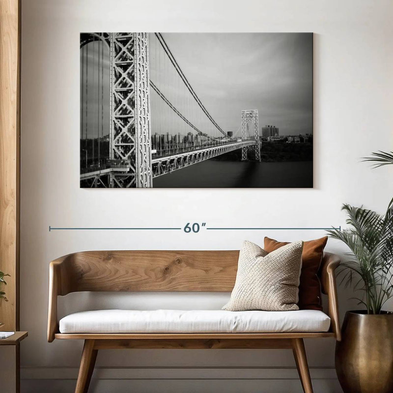 Lilie BW George Washington Bridge, H 32 po x l 48 po