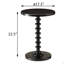 Table d'appoint ronde noire en bois-419595376