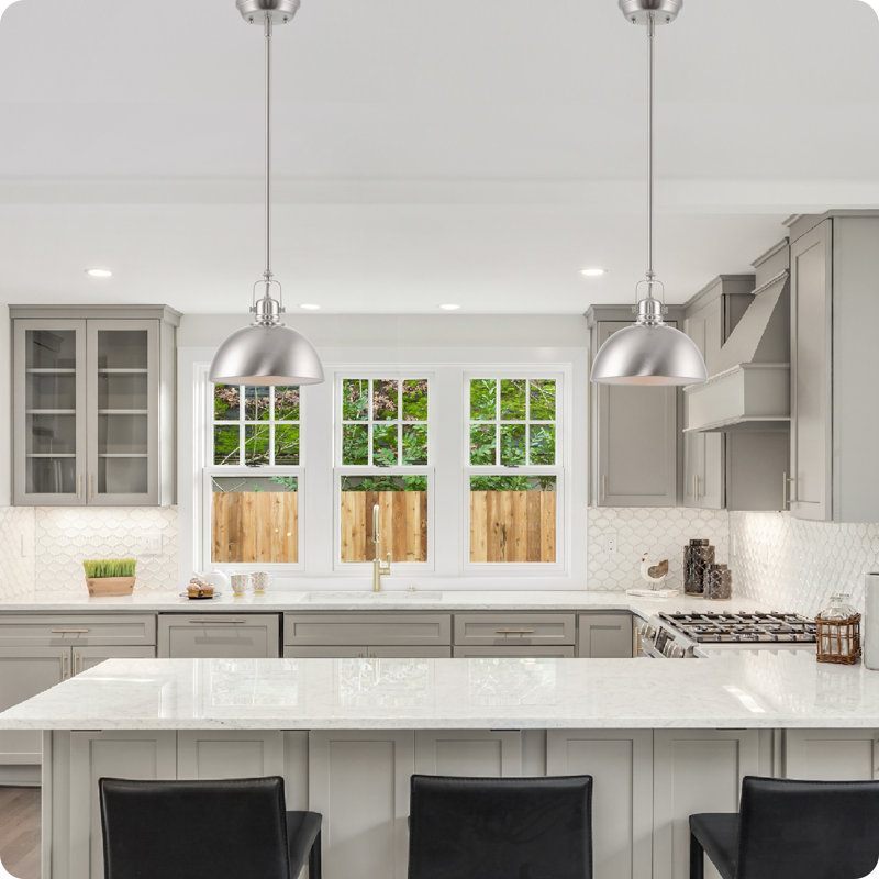 Tazewell 1 - Light Single Pendant, Brushed Nickel