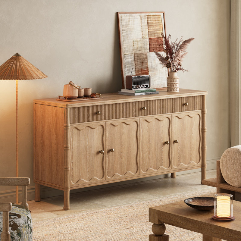 Buffet de cuisine haut de gamme, H 32,28 po x l 62,99 po x P 17,32 po