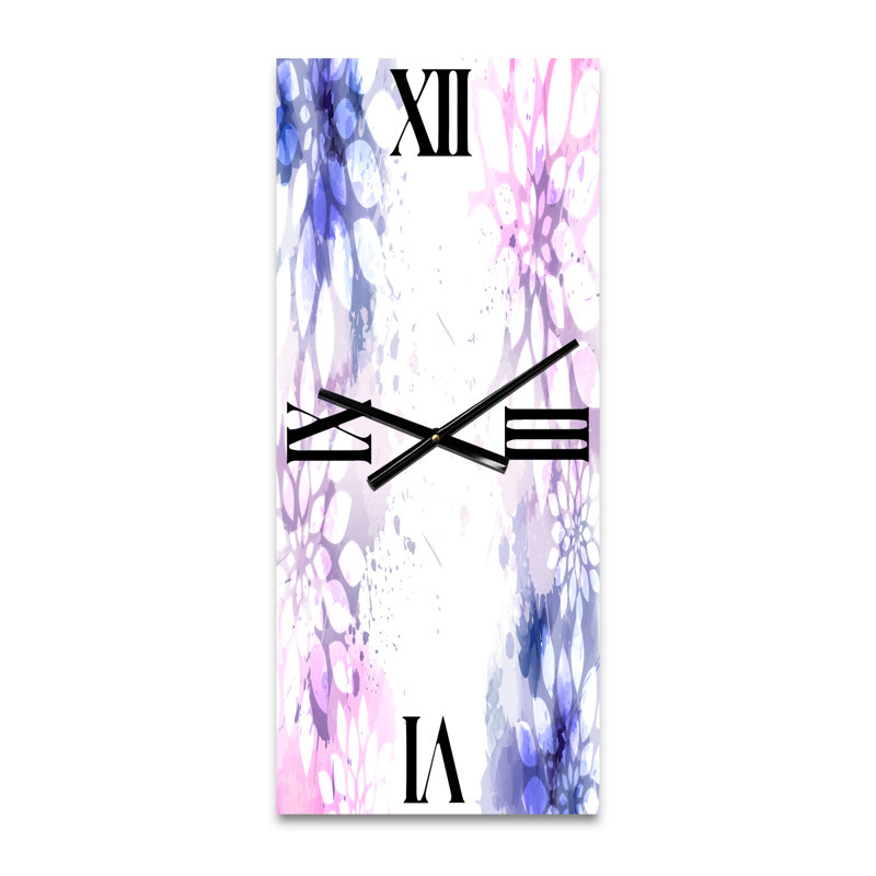 Horloge murale abstraite avec éclaboussures II, Petit