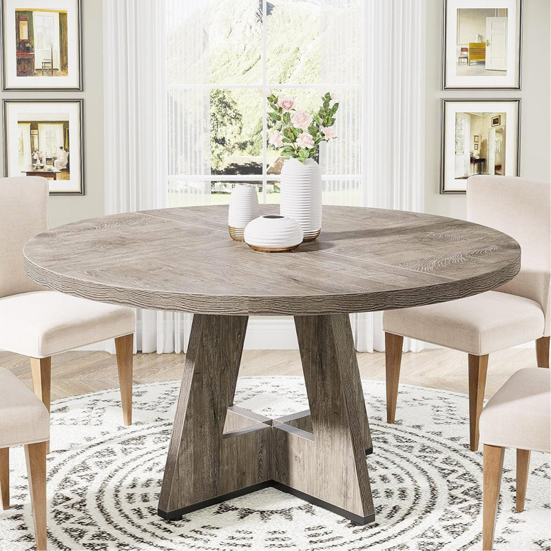 Table de salle à manger de 47 po Farmhouse, Gris rustique