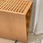 Console en bois naturel à motif de treillis triangulaire-544006639