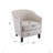 Upholstered Stripe Barrel Chair