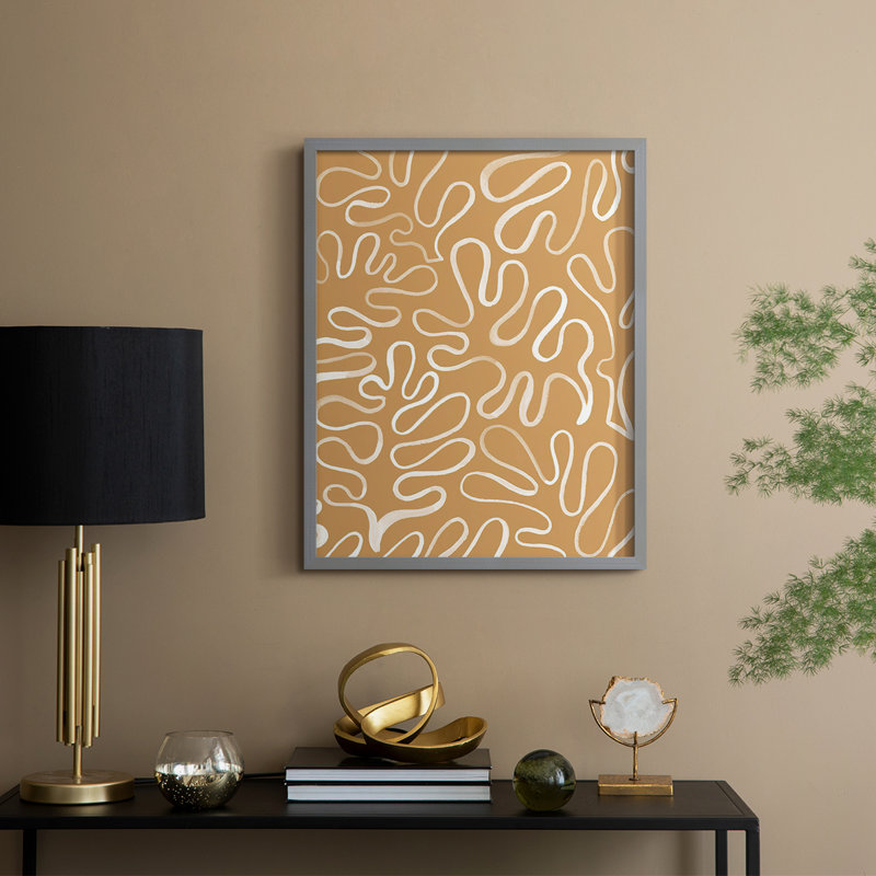 Matisse Poins II, reproduction encadrée - bois massif, H 11 po x l 9 po, Gris
