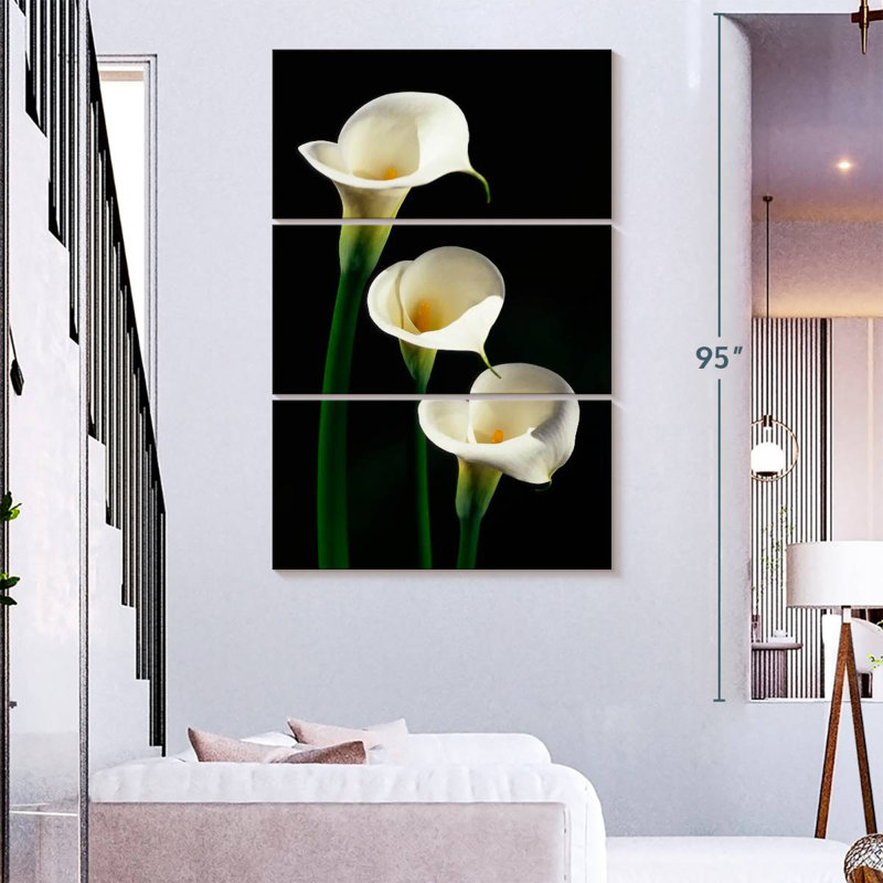 Harnek Three White Calla Lilies