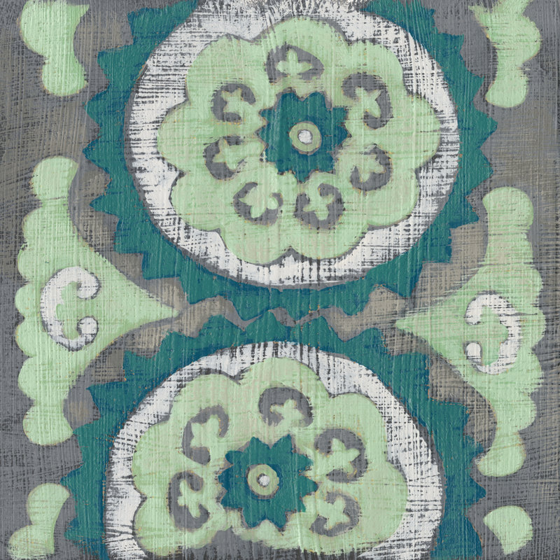 Teal Tapestry III, 91cm H x 91cm W