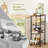 4-Tier Rolling Kitchen Organizer Cart With Slide-Out Baskets And Tabletop For Efficient Food Storage And Snack Organization (Modern, Space-Saving Design)