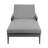Evalyn Outdoor Metal Chaise Lounge , Cushion Included