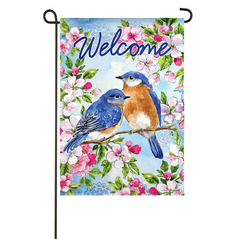 Drapeau de jardin à 2 côtés en polyester 18 x 13 po