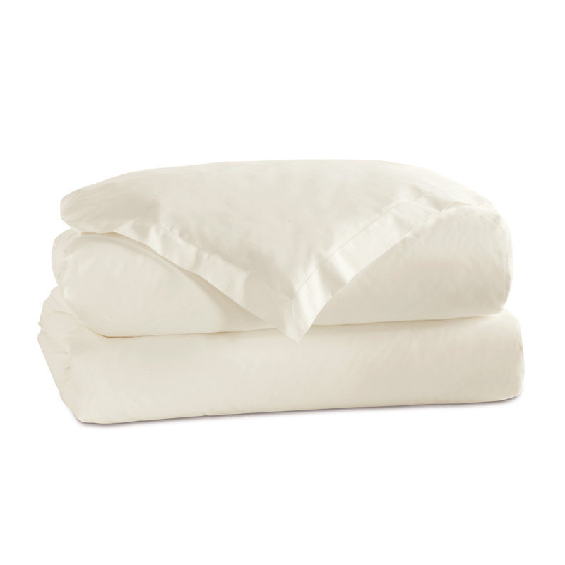 Gianna Linen Duvet Cover, Super Queen Duvet Cover, Ivory, 400