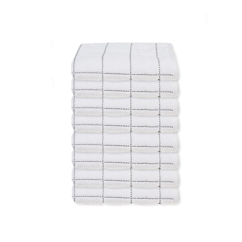 Ensemble de débarbouillettes 100% coton Amaarah, blanc