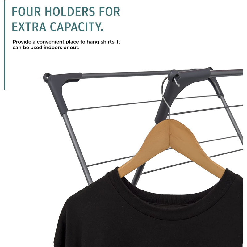 Metal Foldable Accordion Drying Rack, Grey