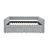Queen Daybed with Trundle, Upholstered Tufted Sofa Bed with Two Drawers, Boucle Fabric, Grey