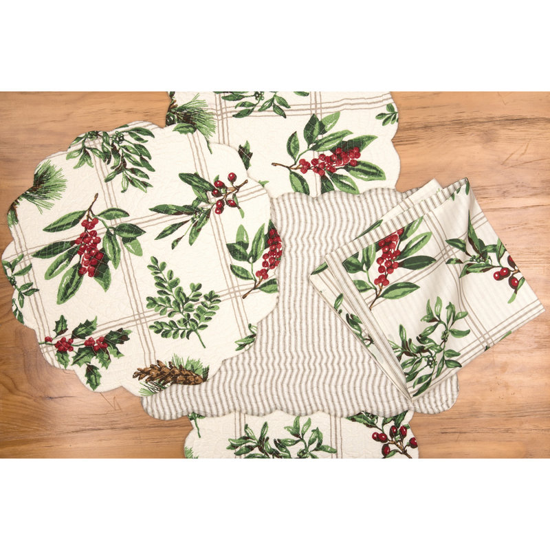 Sisto Winter Botanical Table Runner