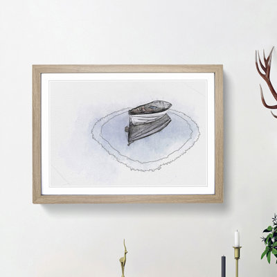 Reflection of a Boat in Abstract - Picture Frame Graphic Art Print