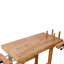 40" Wood Workbench, Heavy Duty Woodworking Bench With Adjustable Handle, 330lbs Load Capacity Woodworking Table Work Bench With Storage For Garage, Workshop, Home Storage