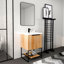 Meuble-lavabo autoportant de 24 po avec lavabo en résine