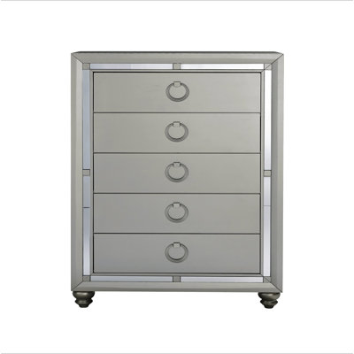 Commode argentée CHLOE GEMSTONE