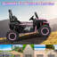 UTV électrique 2 places 24V pour enfants - Voiture alimentée par batterie, télécommande, suspension à ressort, pneus à bande, lumières DEL, sans fil, cadre métallique spacieux, double vitesse-132706963