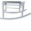 Siège à bascule de véranda en bois massif blanc - Offre une expérience d'assise confortable avec un accoudoir large et un dossier à lattes. Assemblage facile requis Peut supporter une chaise de 250 lb dans un endroit relaxant-729517517