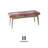 Cotton Blend Upholstered Bench