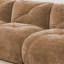 Canapé désossé en forme de U, tissu de velours doux, conception touffetée, éponge haute densité 32D, aucun assemblage requis, fond ergonomique, conception antidérapante, repose-pieds mobiles pour les chambres à coucher, chameau