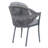 Outdoor Patio Chair of Woven Rope Conversation Chairs , Powder-coated Aluminum Frame for Deck-900146081-900146082