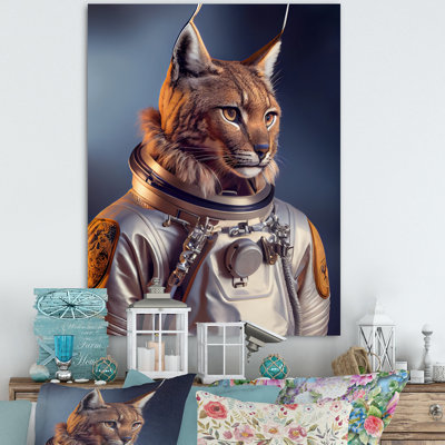 Décoration murale Altha Stylish Cat In Fancy Fashion Design I - Animaux