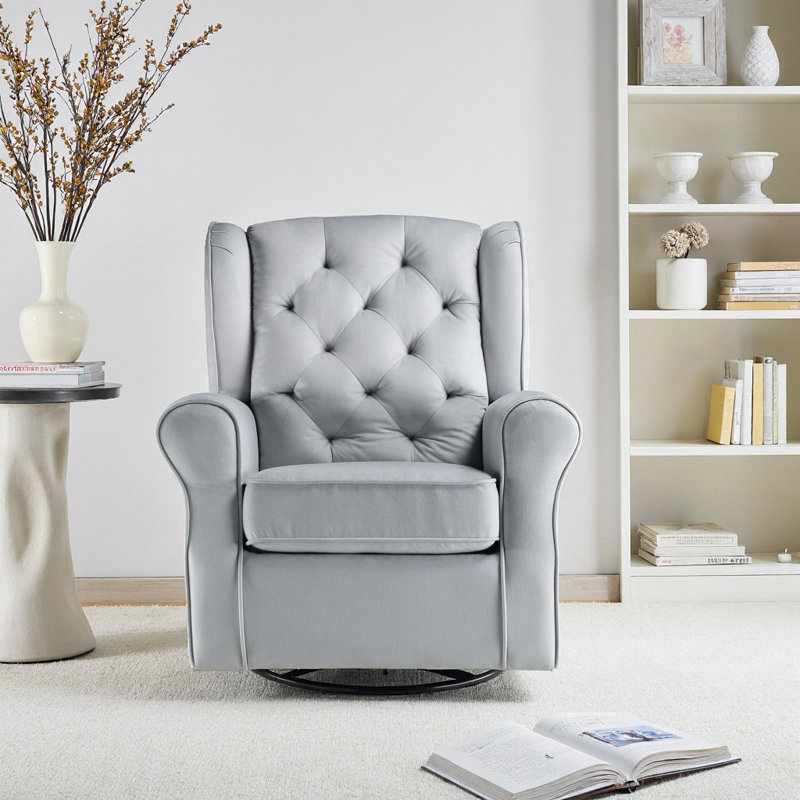 Fauteuil pivotant élégant - Confort ultime en tissu avec mouvement fluide et détails élégants