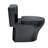 TOTO® Aquia® IV One-Piece Elongated Dual Flush 1.28 and 0.9 GPF Universal Height, WASHLET®+ Ready Toilet, Ebony