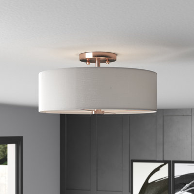 Adilyn Fabric Semi Flush Mount