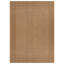 Tapis tissé plat intérieur / extérieur de style jute sable / naturel Border-1331785606-1331785607