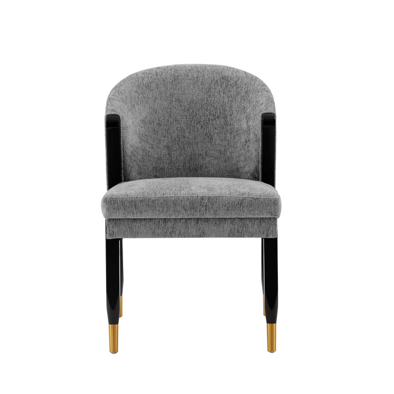 Chaise en bois de chenille, Gris
