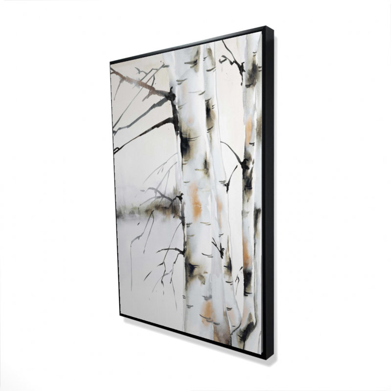 «Winter Birches» sur toile